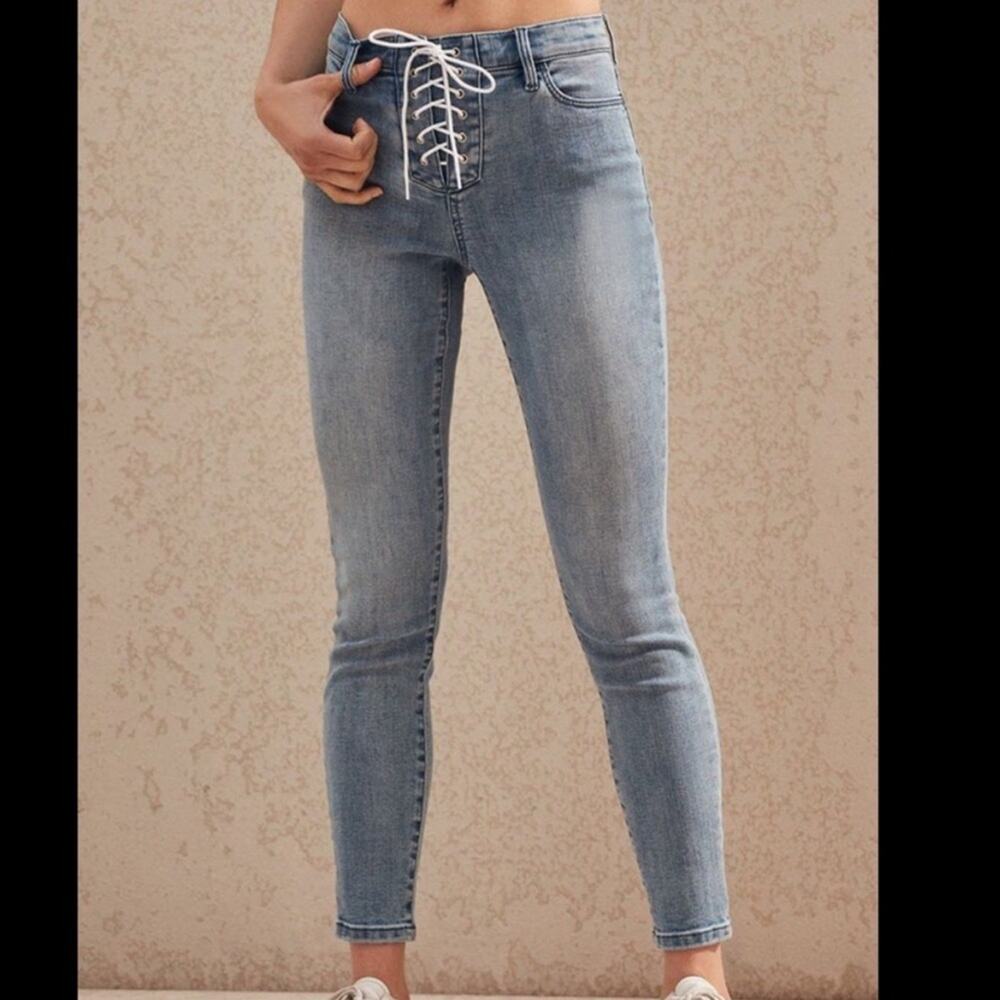 Pacsun Lace Up High Rise Ankle Jeggings DD5